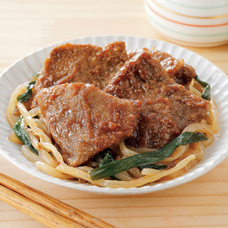 国産豚のレバニラ