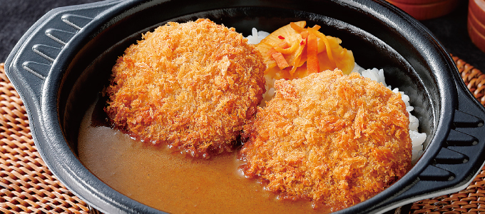 メンチカツカレー