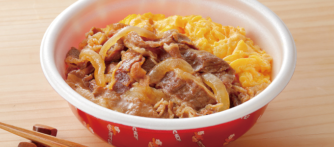 牛すきふわ玉丼