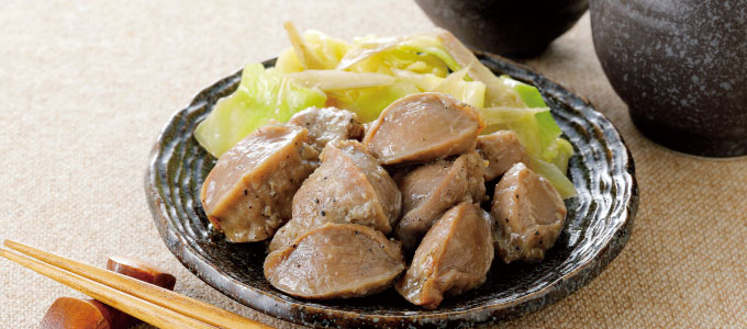 やみつき砂肝のオーブン焼き