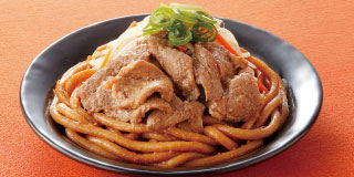 豚ジンギスカン焼きうどん