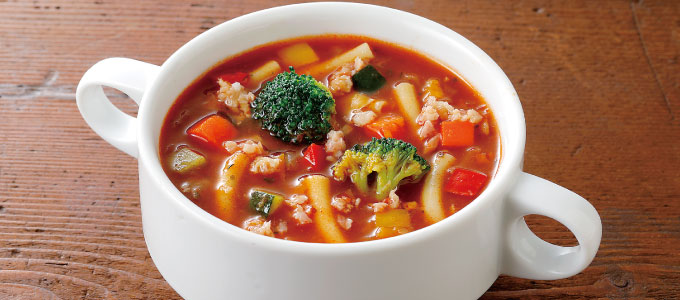 高リコピンなトマトミネストローネ