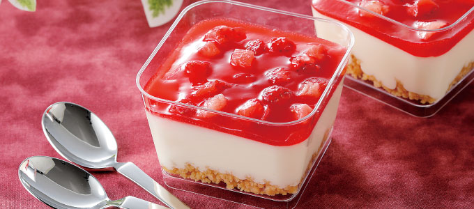 いちごのレアチーズ