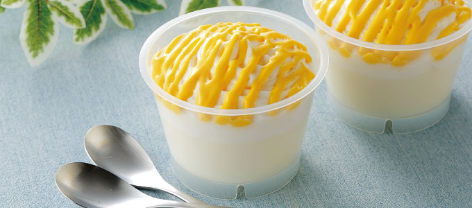 豊富牛乳プリン（カスタードソース）