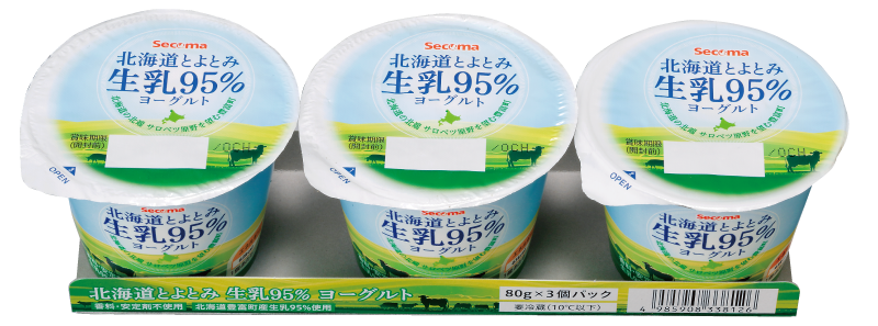 北海道とよとみ生乳95%ヨーグルト(80g×3)