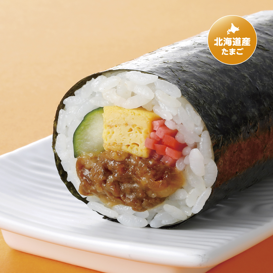 （画像②：牛すき太巻寿司）