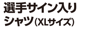 選手サイン入りシャツ（Lサイズ）