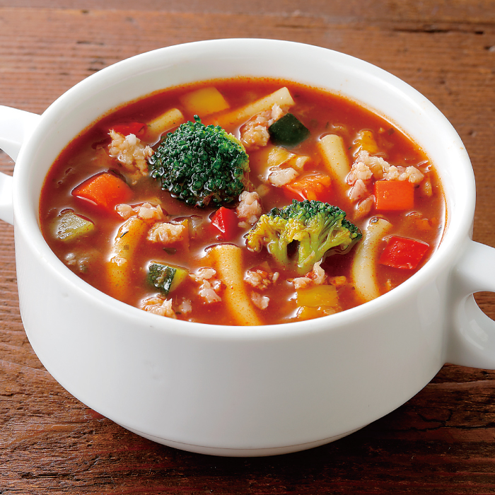 (画像③:高リコピンなトマトミネストローネ)